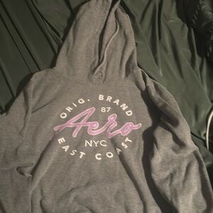 Aeropostale grey hoodie size large